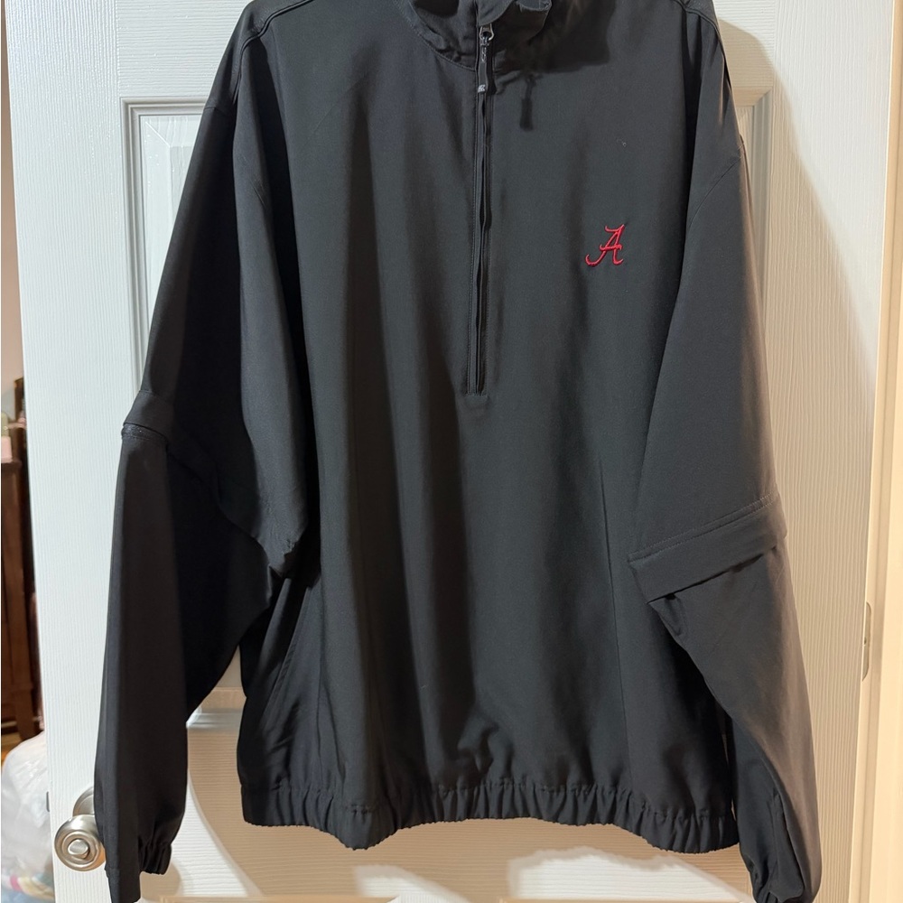 Cutter & Buck Black Windbreaker with Red Embroidery